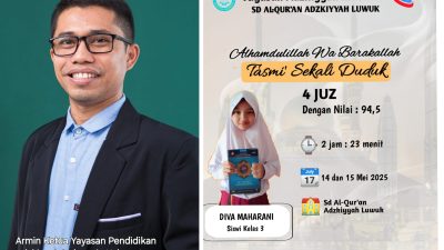 Pendidikan Adzkiyyah di Luwuk Selatan Armin Kembangkan SD Baru, TK Sudah Tiga Angkatan Lulus