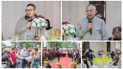 Bupati dan Wakil Bupati Banggai Terpilih Tiba di Kantor Disambut Ribuan ASN dan Warga