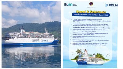 PELNI Permudah Masyarakat Menikmati Perjalanan Laut Diskon Tiket 50 Persen untuk Penumpang