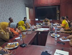 Pemkab Parimo Gelar Rapat Persiapan Kunjungan Delegasi  Kementeian UMKM bersama Badan Bank Tanah.