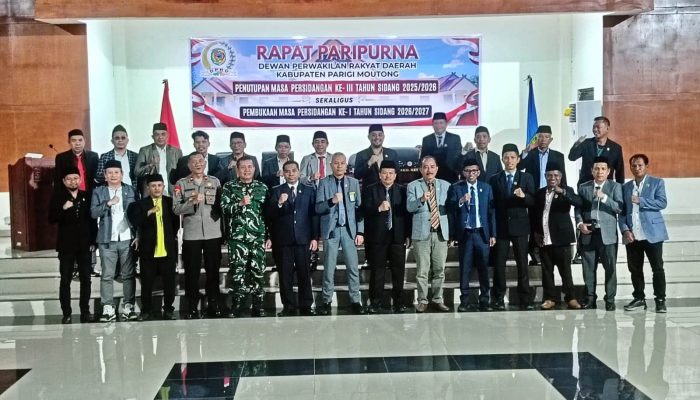 Masa Persidangan Baru DPRD Parigi Moutong Dibuka, Pemda Tekankan Penguatan Sinergi